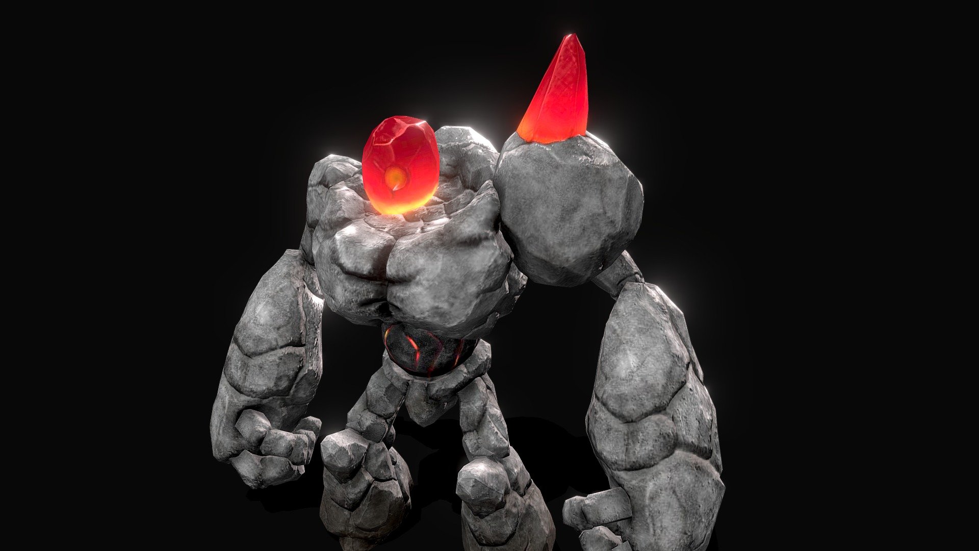 Stone Golem Set -Melee 

Stone Golem with melee attack ability. Suitable to be used with Unity 3D or Unreal Engine 4.


Included animations:

* Idle 1

* Idle 2

* Idle 3

* Walk

* Run

* Attack 1

* Attack 2

* Dead

Check the entire animations in action here: https://www.youtube.com/watch?v=L7Zo89KgA_Y



Package from this Asset contain these 5 other golems:

* Standard Ranged Golem https://sketchfab.com/models/a1436561b67f476baecd0599e23c18a0

* Standard Siege Golem https://sketchfab.com/models/e6b9f81fb38449ff8b872213d68ec4b4

* Super Melee Golem https://sketchfab.com/models/3187f153db5d438588b25392eee1d468

* Super Ranged Golem https://sketchfab.com/models/a7bbf07e071f40ad83ef37987a5e4f11

* Super Siege Golem https://sketchfab.com/models/4fbd37554df649799d9d336bf7eaee5d
 - Golem - Melee (Stone Golem Set Purchaseable) - Buy Royalty Free 3D model by willpowaproject 3d model
