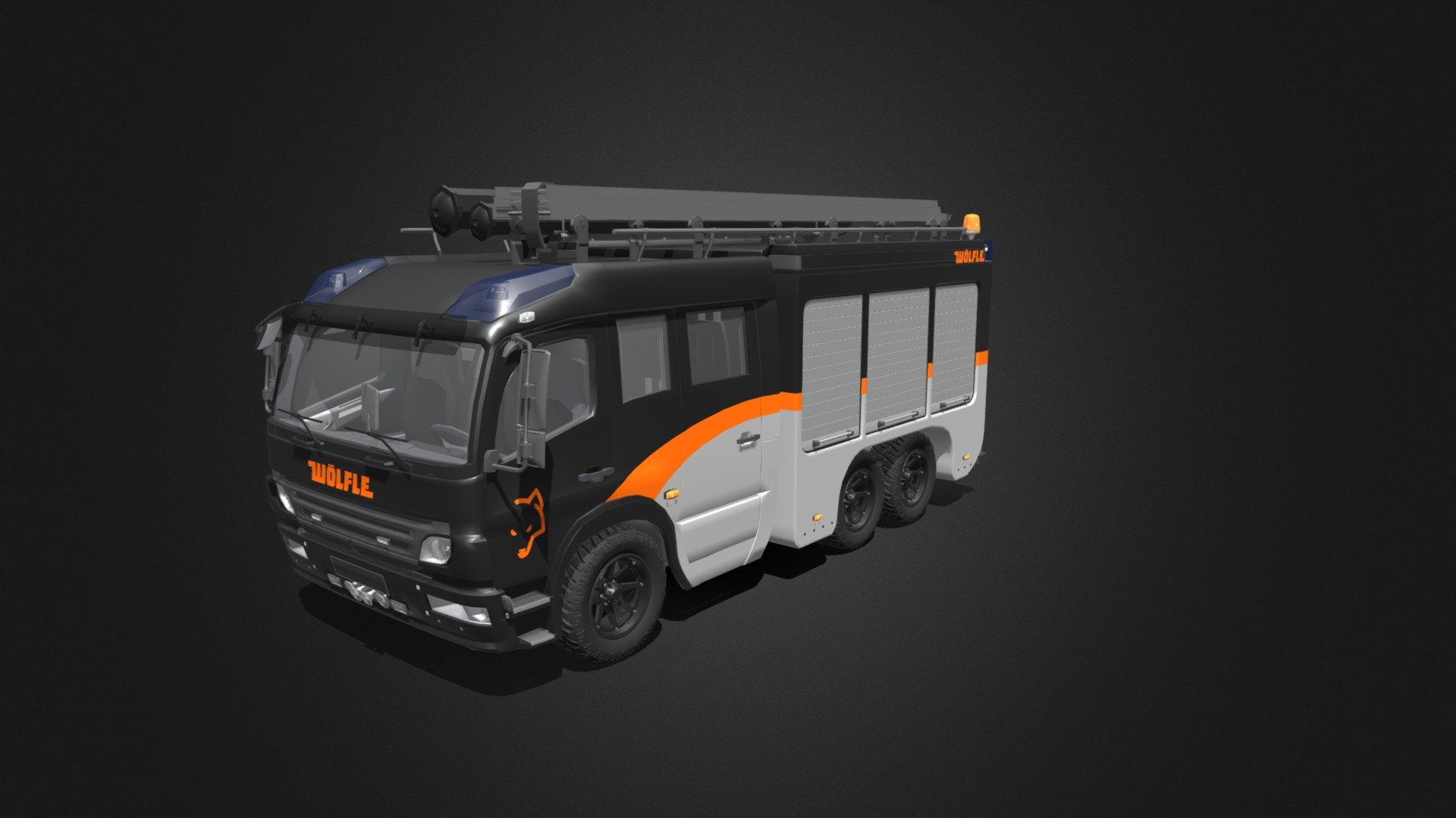 Woelfle Fire Truck - 3D model by dec3 3d model
