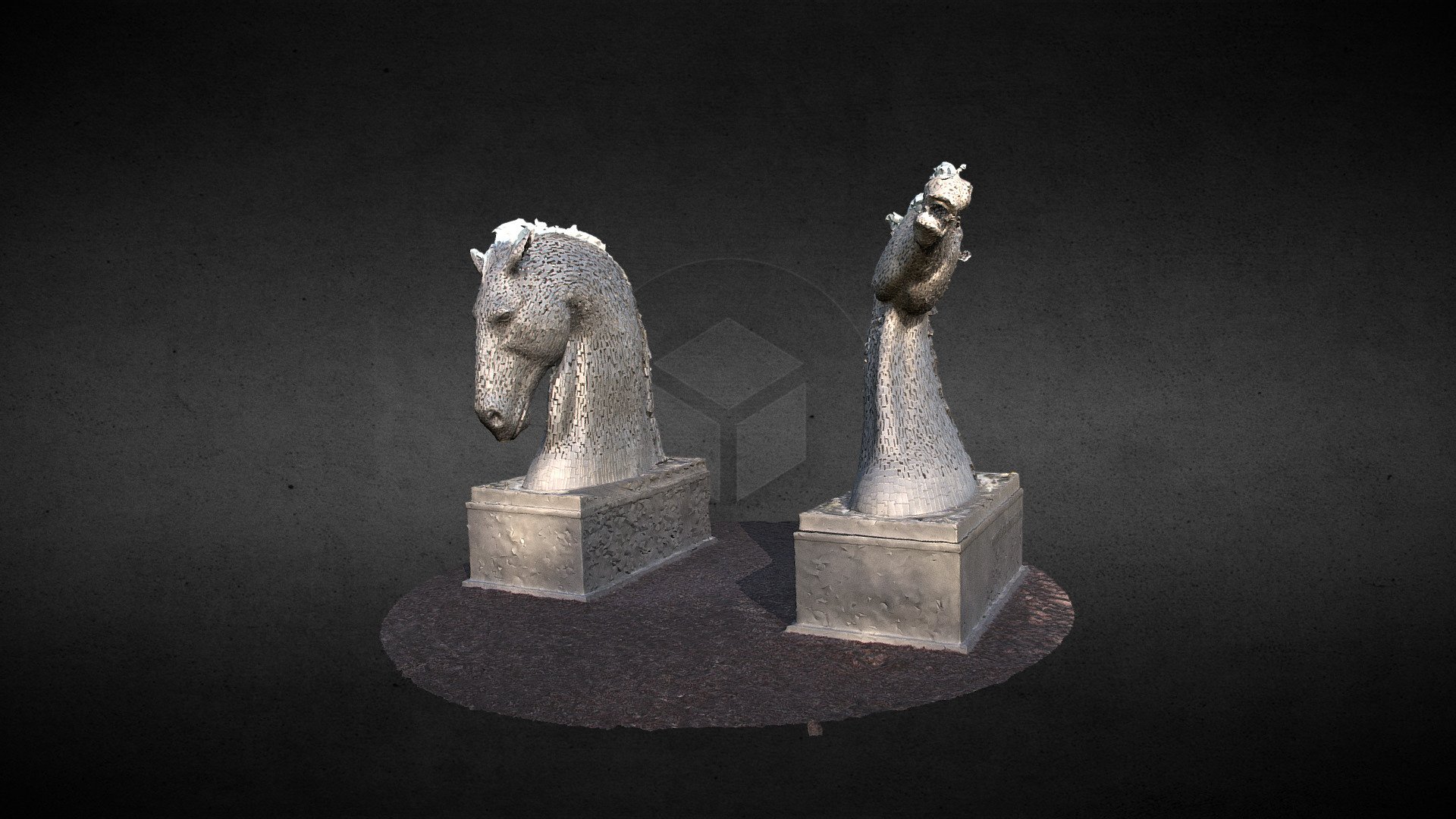 Kelpie maquettes - Kelpies Day (PhotoScan) - 3D model by Brian Mather (@brian.mather) 3d model
