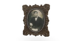 Fancy Victorian Square Picture Frame