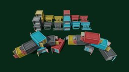 Stylized Modullar Container Asset Pack