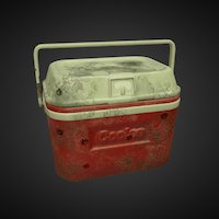 Cooler camping, cooler, damaged, weathered, outdoors, substanceobject, substancepainter
