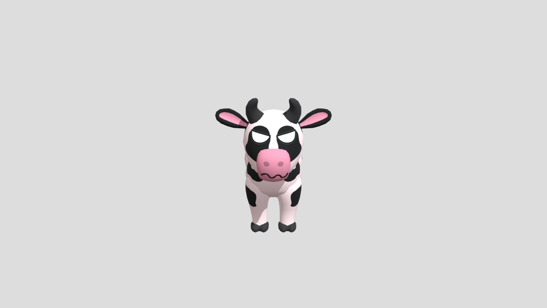 Cute Cow for your game, she is ready to conquer your gaming world and win the hearts of the players with her cuteness.

3318 triangs
2048x texture
15 Animations
15 Eyes
12 Mouths

A variety of eyes and mouths allows you to create more than 15 options
which makes her a very cute model :) - Cute low-poly Cow - 3D model by Karin (@KarinLunga) 3d model