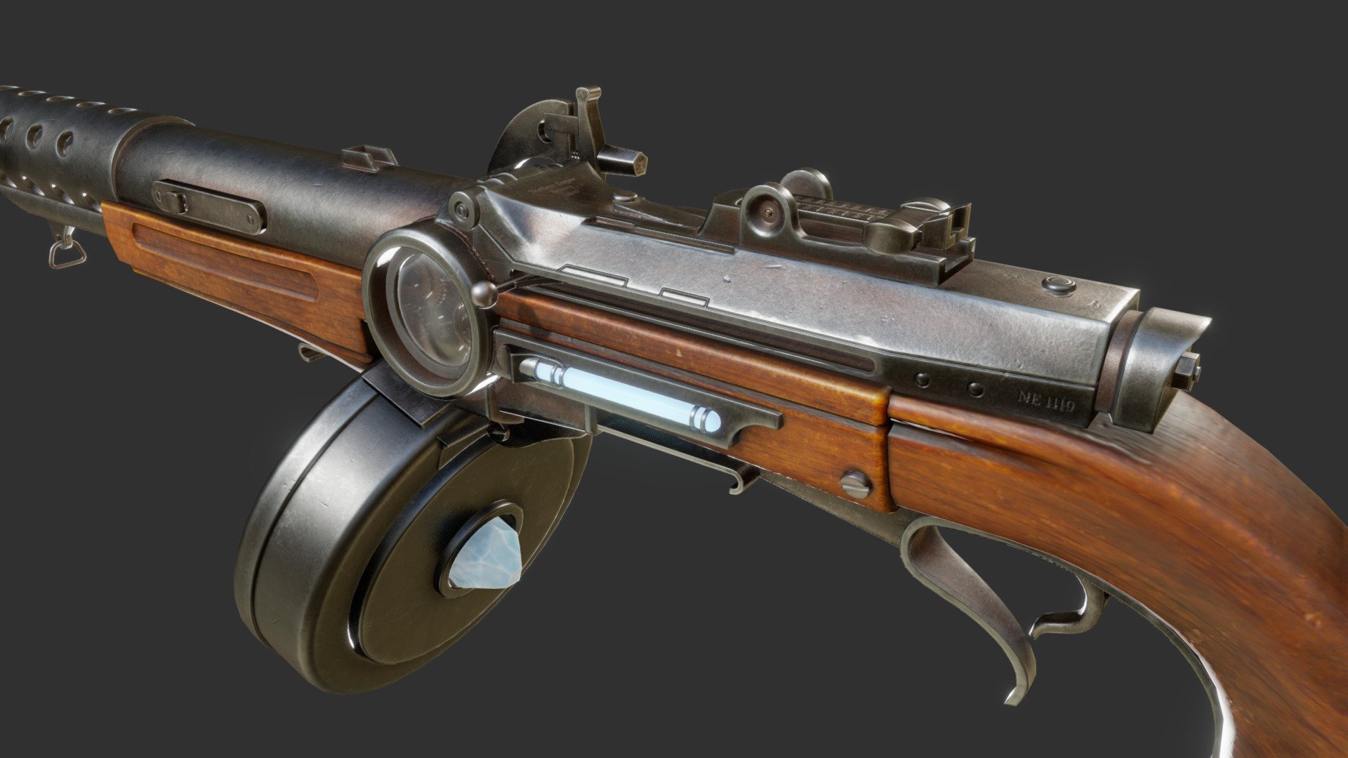 Info




Real world scaling.

7z file contains Blender, Unity, PBR and Unreal textures in 4K resolution.

Different texture sets for the main gun and the magazine.

The hammer, bolt and other several meshes are seperate objects for animation purposes. They all have the correct angle of rotation.

Description

I've had this weapon concept in my head forever and finally I decided to make it. The gem in the drum magazine powers the entire gun. The gun fires magical projectiles, somewhat like the Needler from Halo, but without the needle projectiles.



 - Flintlock Submachine Gun - Buy Royalty Free 3D model by Joe-Louis (@Dikkiedik) 3d model