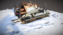 3D Scanned Junk In the snow 