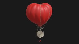 Heart Hot Air balloon, hot, hot-air-balloon, air