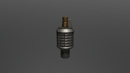 Japanese Hand Grenade Type 91 grenade, ww2, worldwar2, game-model, weapon, pbr, japanese