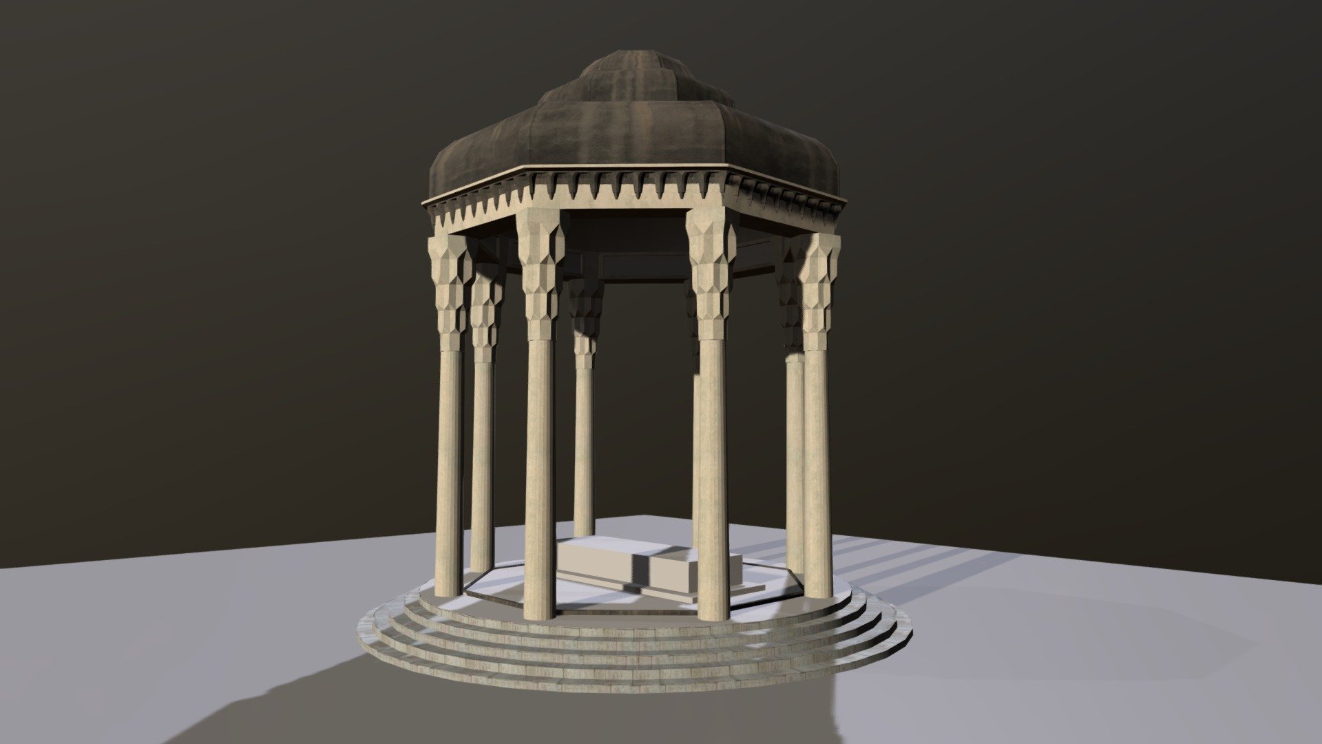 Hafez-e Shirazi Tomb - Hafez Tomb - Download Free 3D model by Sina Bani (@Sinabani) 3d model
