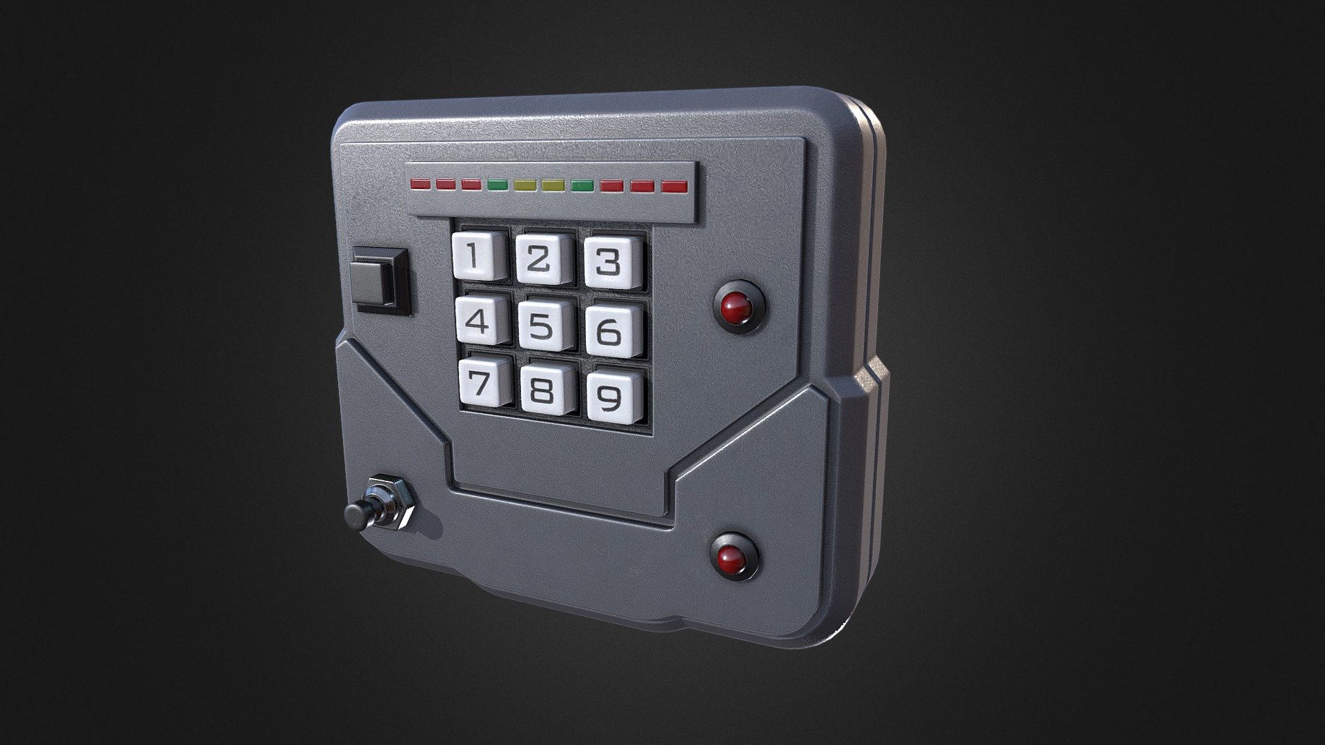 Bond's Door Decoder gadget, used to unlock the security door leading to Facility's bottling room 3d model