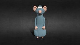 Remy, (Disneys Pixar Ratatouille) pixar, disney, remy, ratatouille, disneycharacter, pixar-disney, 3d, 3dsmax, 3dmodel