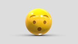 Apple Hushed Face face, set, apple, messenger, smart, pack, collection, icon, vr, ar, smartphone, android, ios, samsung, phone, print, logo, cellphone, facebook, emoticon, emotion, emoji, chatting, animoji, asset, game, 3d, low, poly, mobile, funny, emojis, memoji