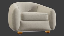 Yoji Chair modern, armchair, cloth, pillow, loft, seat, stylish, decorative, furniture, scandinavian, elegant, comfort, corona, minimalism, natura, blender, pbr, design, home, interior