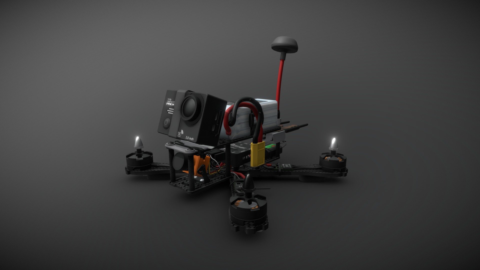 QAV-R 220 | Racing Drone | FPV

This 3D model is a detailed copy of my racing drone, built on the frame QAV - R 220. At creation tried to transfer even the slightest improvements of a design and even some damages.

Photo of my drone:

 - QAV-R 220 | Racing Drone | FPV - 3D model by S Λ N D R I K (@S7NDRIK) 3d model