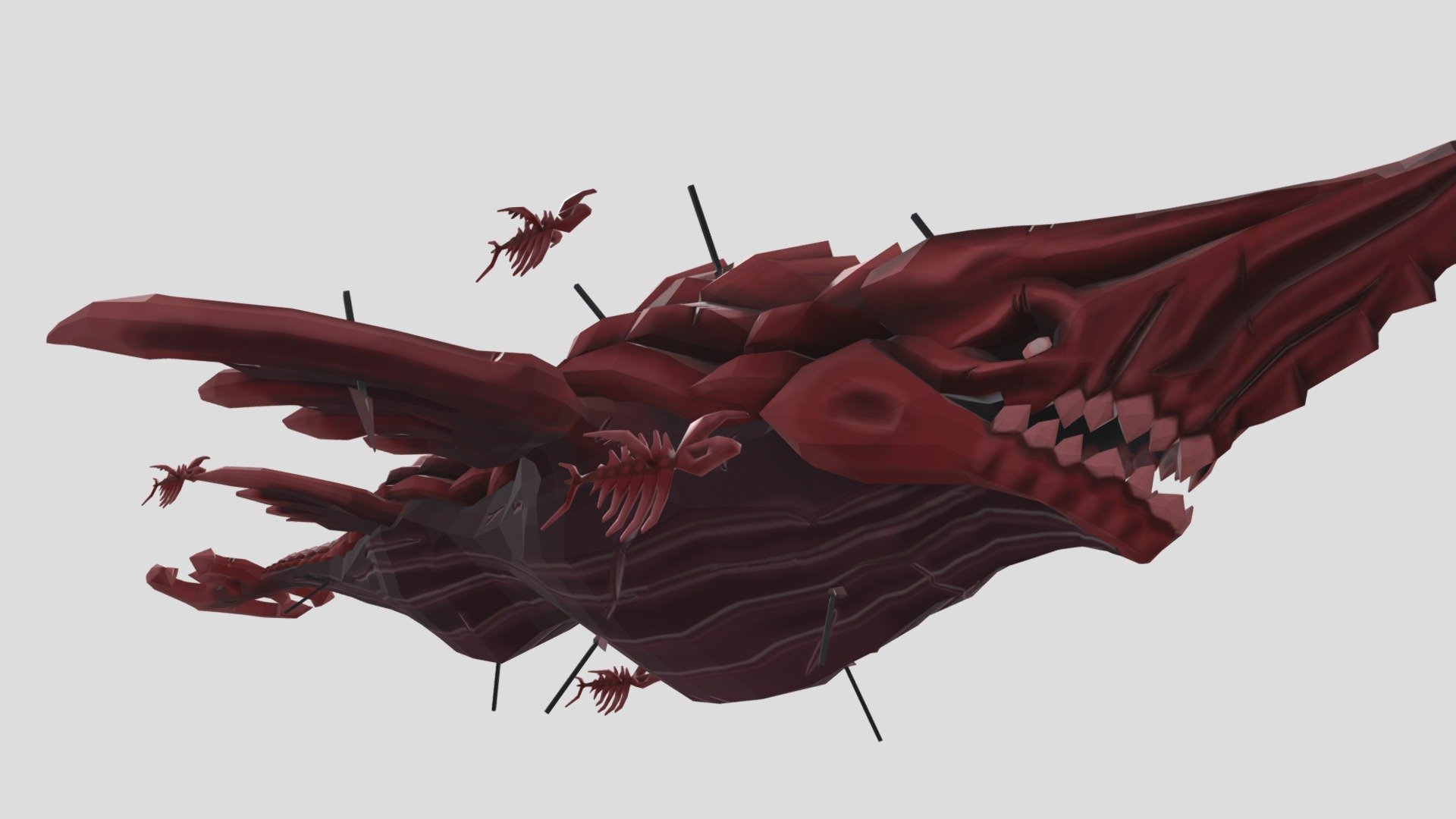 Textured character mesh created for my 2023 3D exam - Corpse Leviathan - 3D model by Eirik Sundby (@Eirik_Sundby) 3d model
