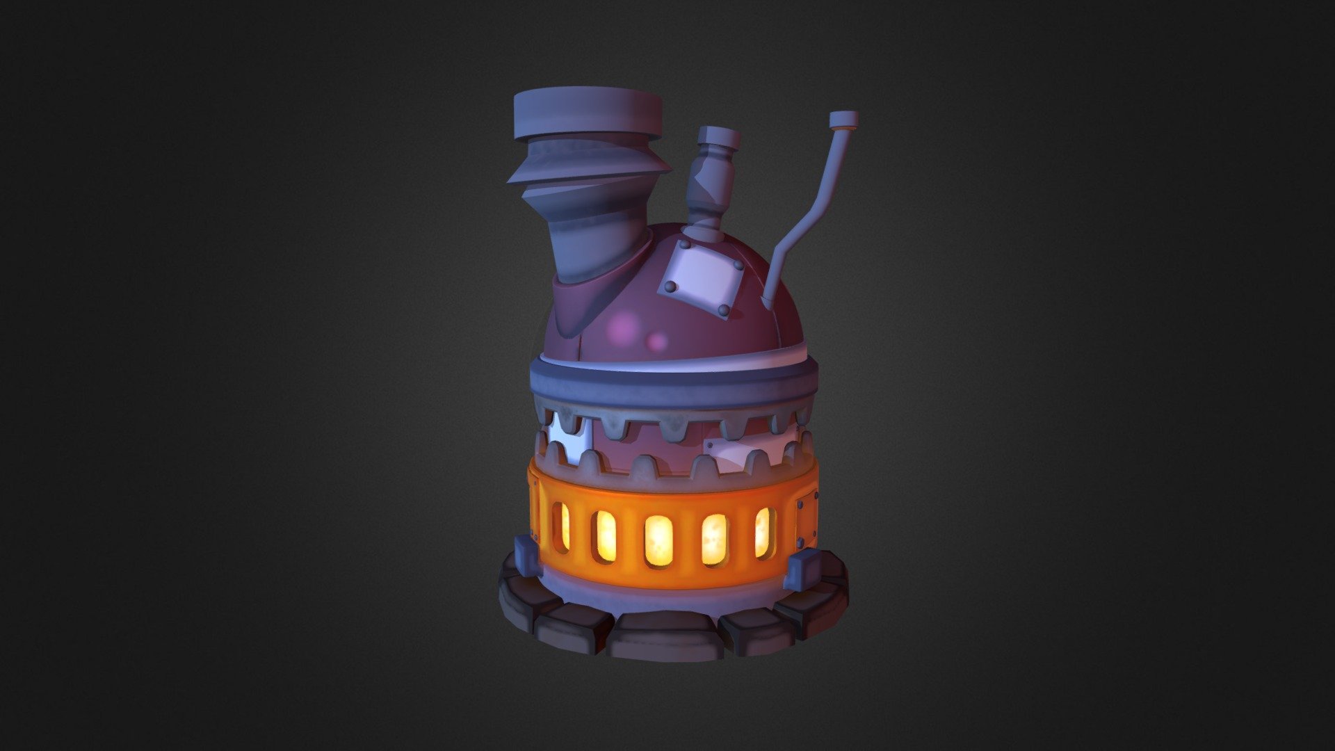The coal generator is used to provide power to the players bunker in Endless Miner 3d model