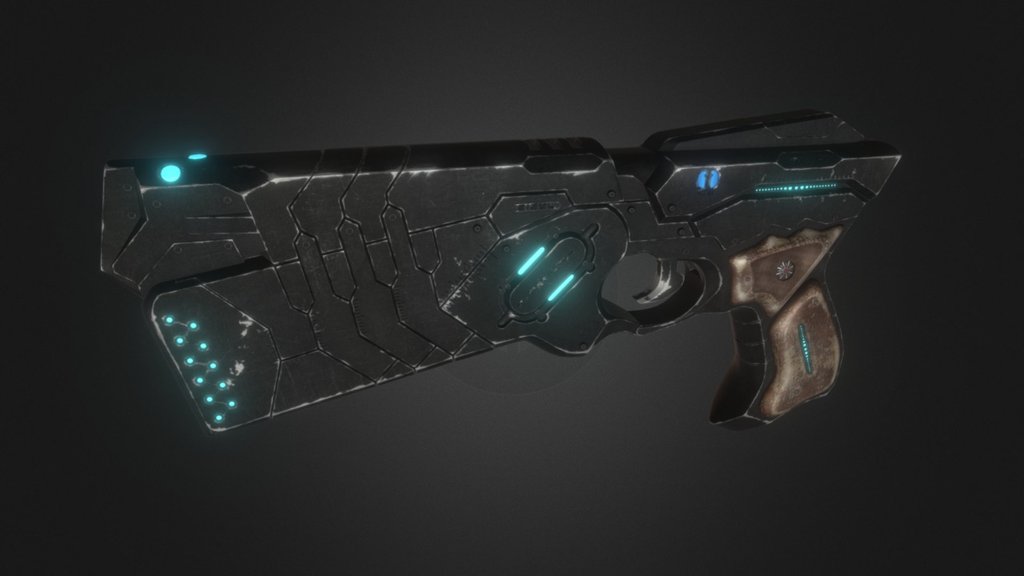 Psycho-Pass fanart - Dominator Gun - 3D model by iHollow 3d model