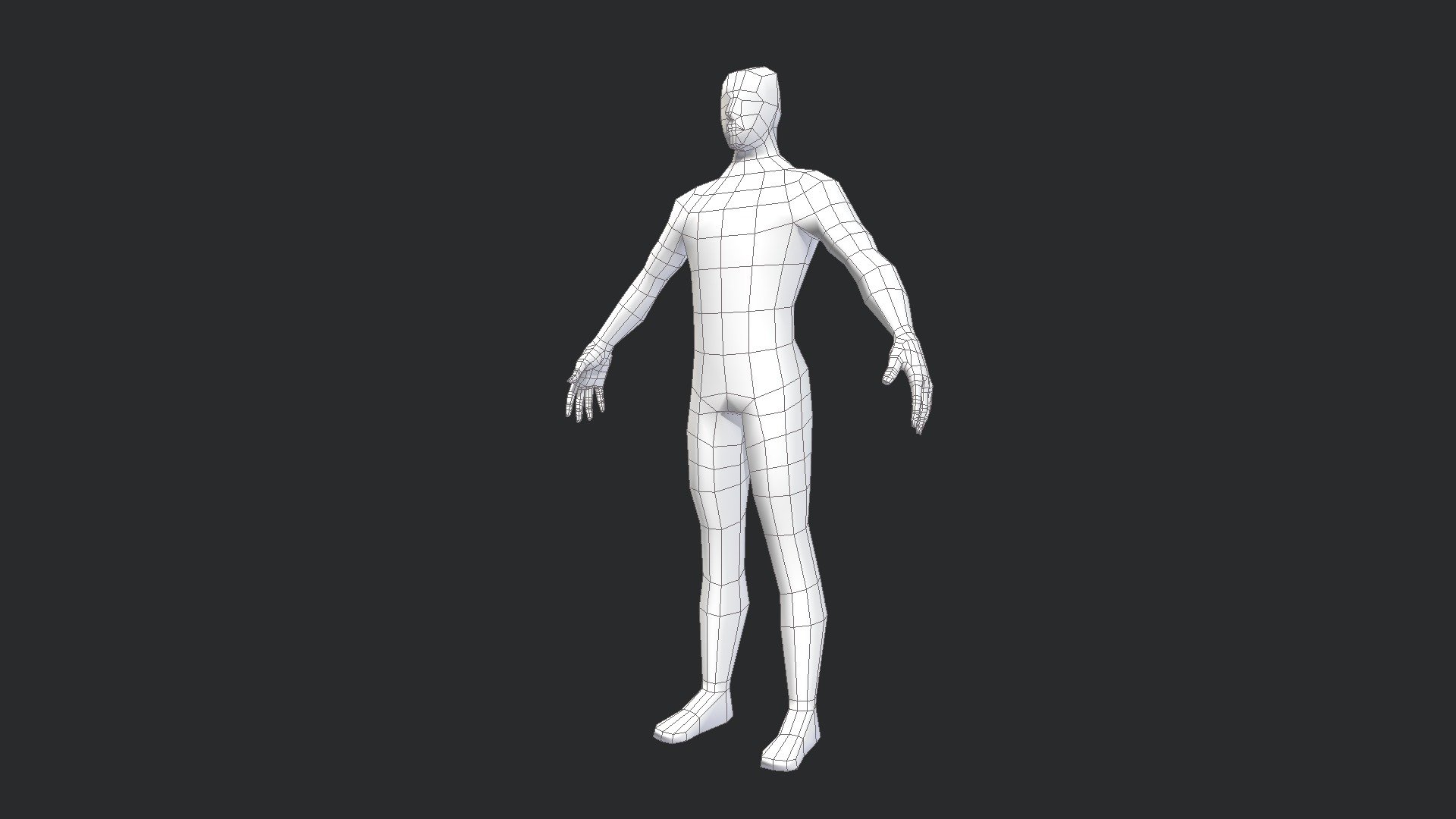 Created as a base for sculting, figured i'd upload it for free to save anyone wanting something similar some time! 

Head - https://creazilla.com/nodes/65527-basic-head-mesh-3d-model
Hands - https://sketchfab.com/3d-models/hand-low-poly-d6c802a74a174c8c805deb20186d1877 - Human Base Mesh Male - Download Free 3D model by WillHenniker94 3d model