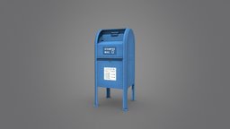 Mailbox communication, post, mail, mailbox, letter, props, writing, usps, postbox, postal, letterbox, message, street