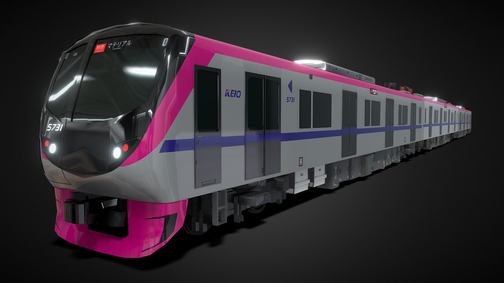 Keio 5000 Series Commuter Train
Train based commuter train that service in keio liner.
I like this train because this train little bit different in color sceme - Keio 5000 Series Commuter Train - Buy Royalty Free 3D model by VenomizerX (@vimardimd11) 3d model