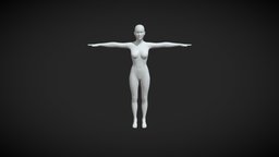 Women Body Base Mesh T-Pose