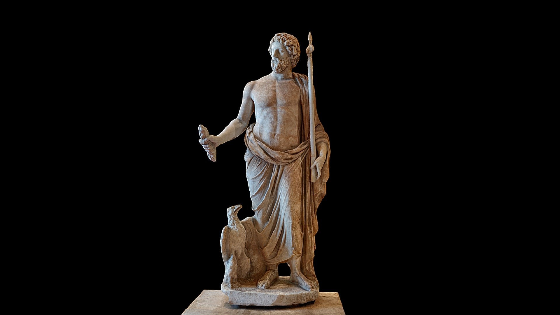 Statue grecque by Mylon d'Éleuthères - Zeus - Download Free 3D model by LZ Creation (@jmch) 3d model