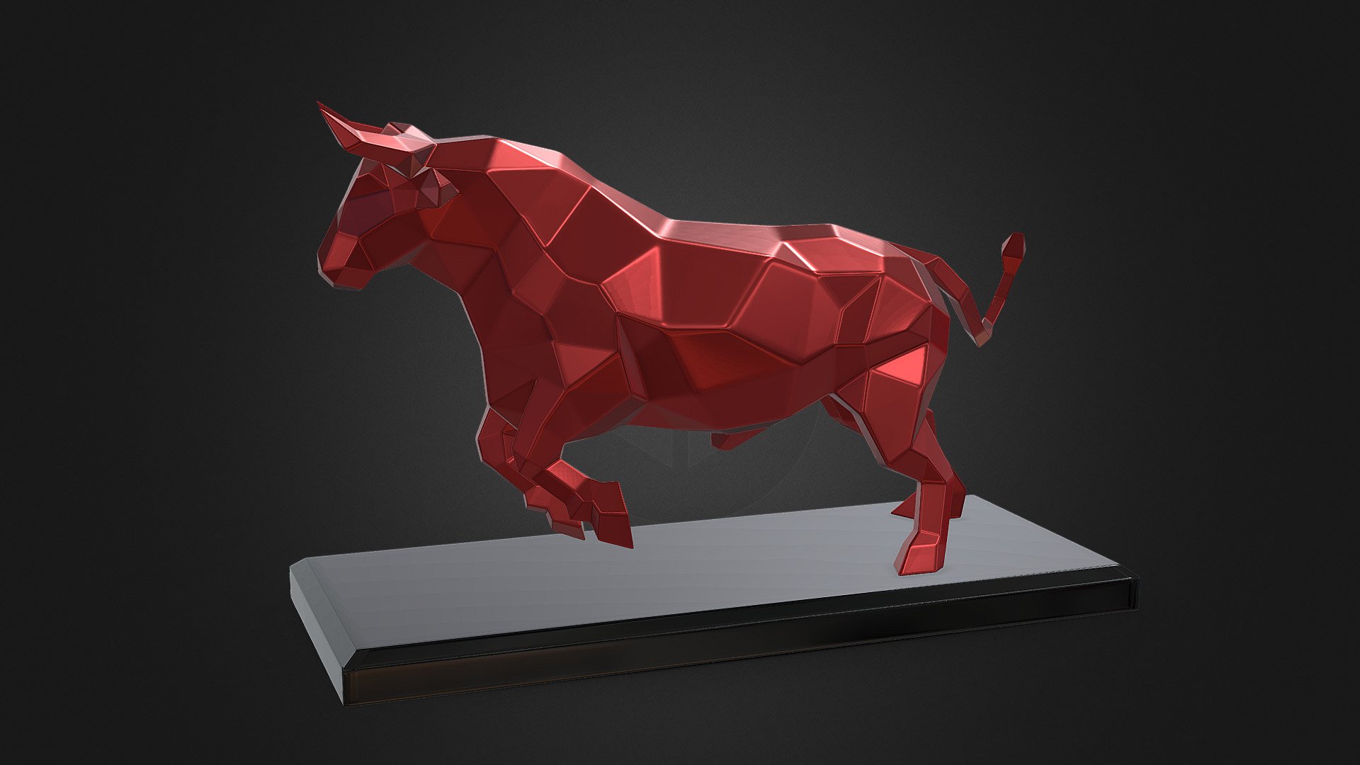 bull - 3D model by PolyArt (@ivan2020) 3d model