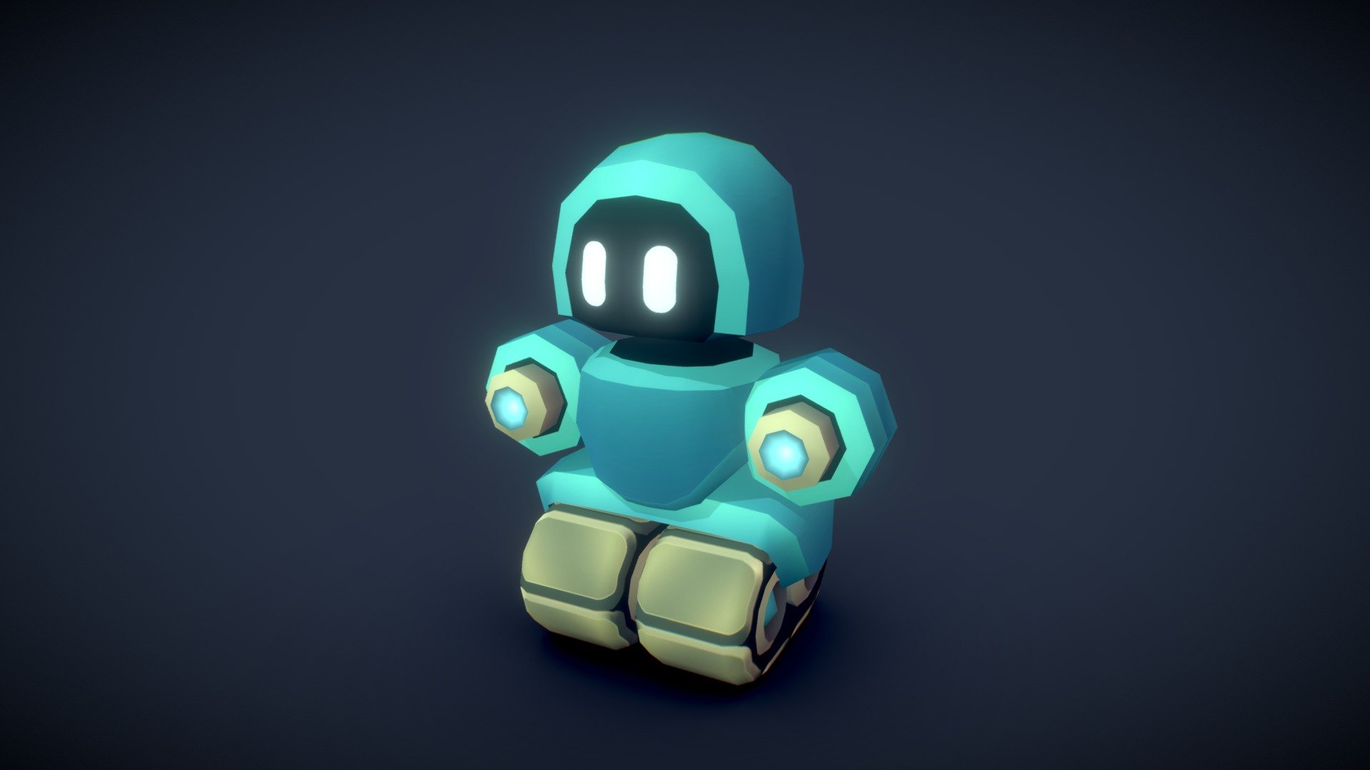 Just a little robot for a game project 3d model