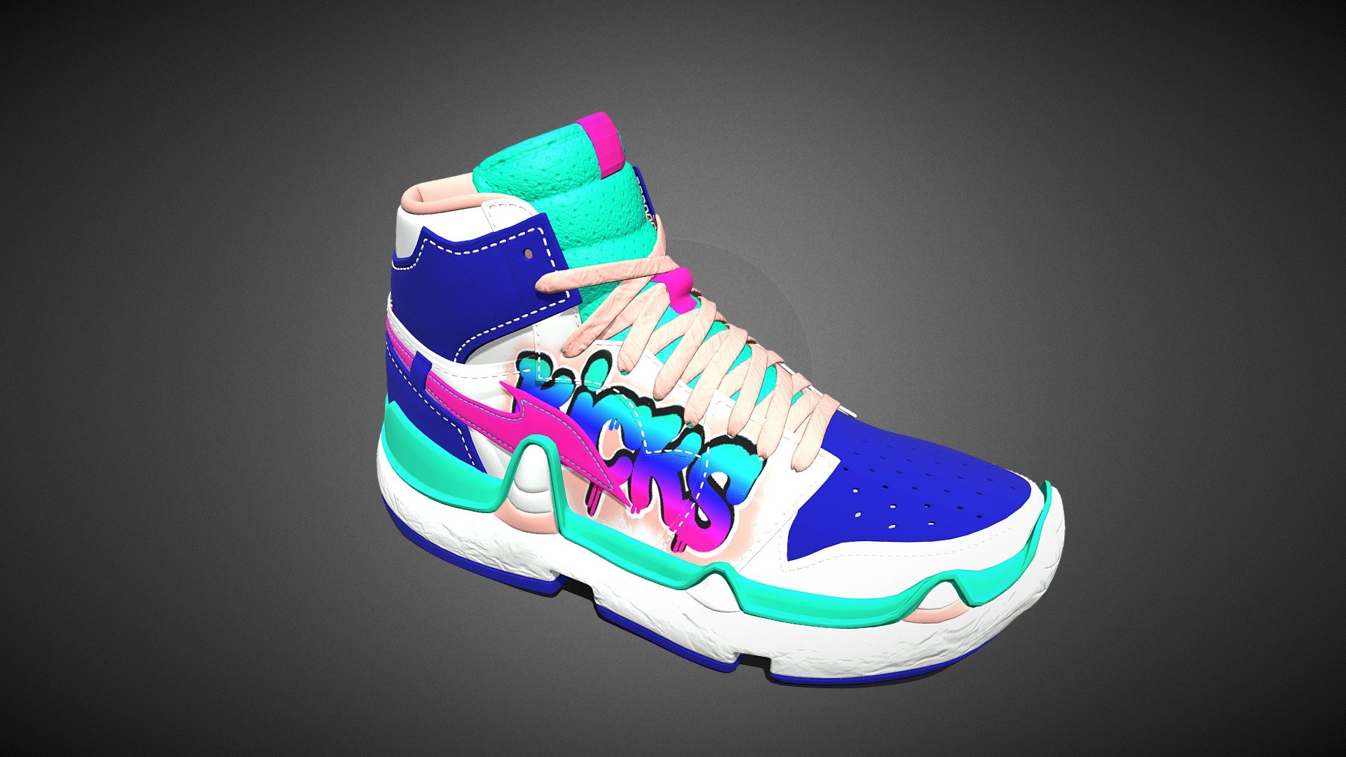 Thought of using a nickname for sneakers as a theme then this song popped in my head. 

Based on “RTFKT CREATOR ONE by RTFKT Studios, licensed under CC-Attribution.

RTFKTChallenge - #RTFKTChallenge Graffiti Kicks - Download Free 3D model by wilemben 3d model