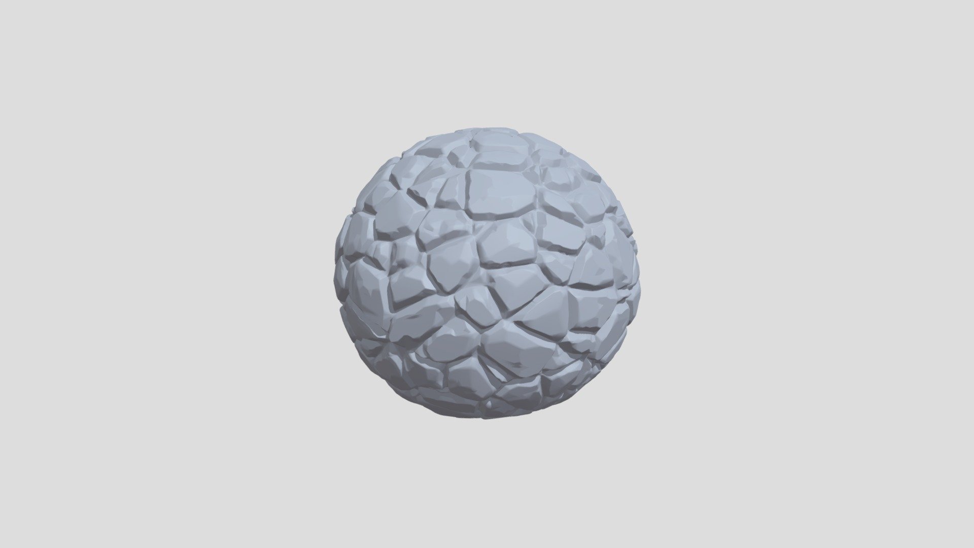 Blender-code-sculpt rock ball that Iuse to make rock wall sculpt - 3DRockWallSculptBall - 3D model by AtteHilander (@atte.hilander) 3d model