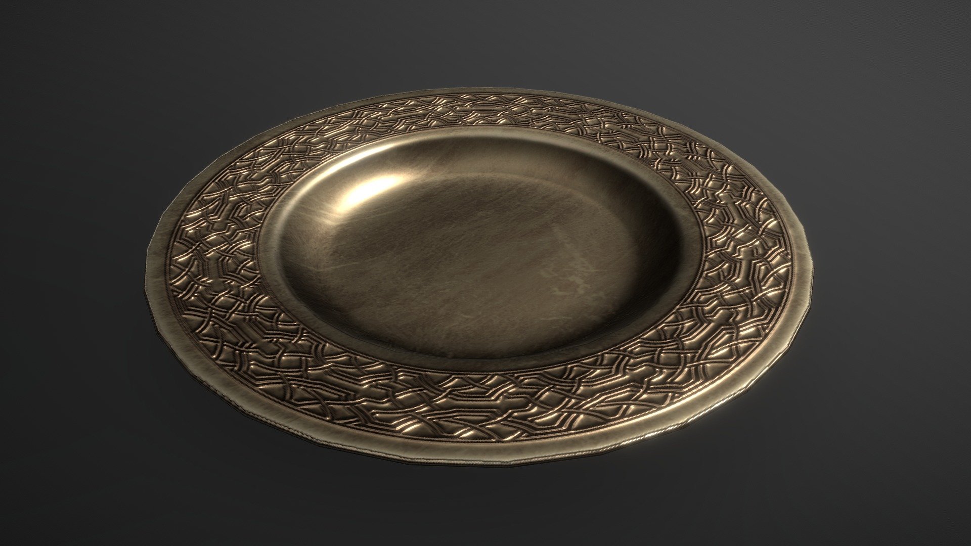 Medieval Plate - 3D model by YejoonJoung 3d model