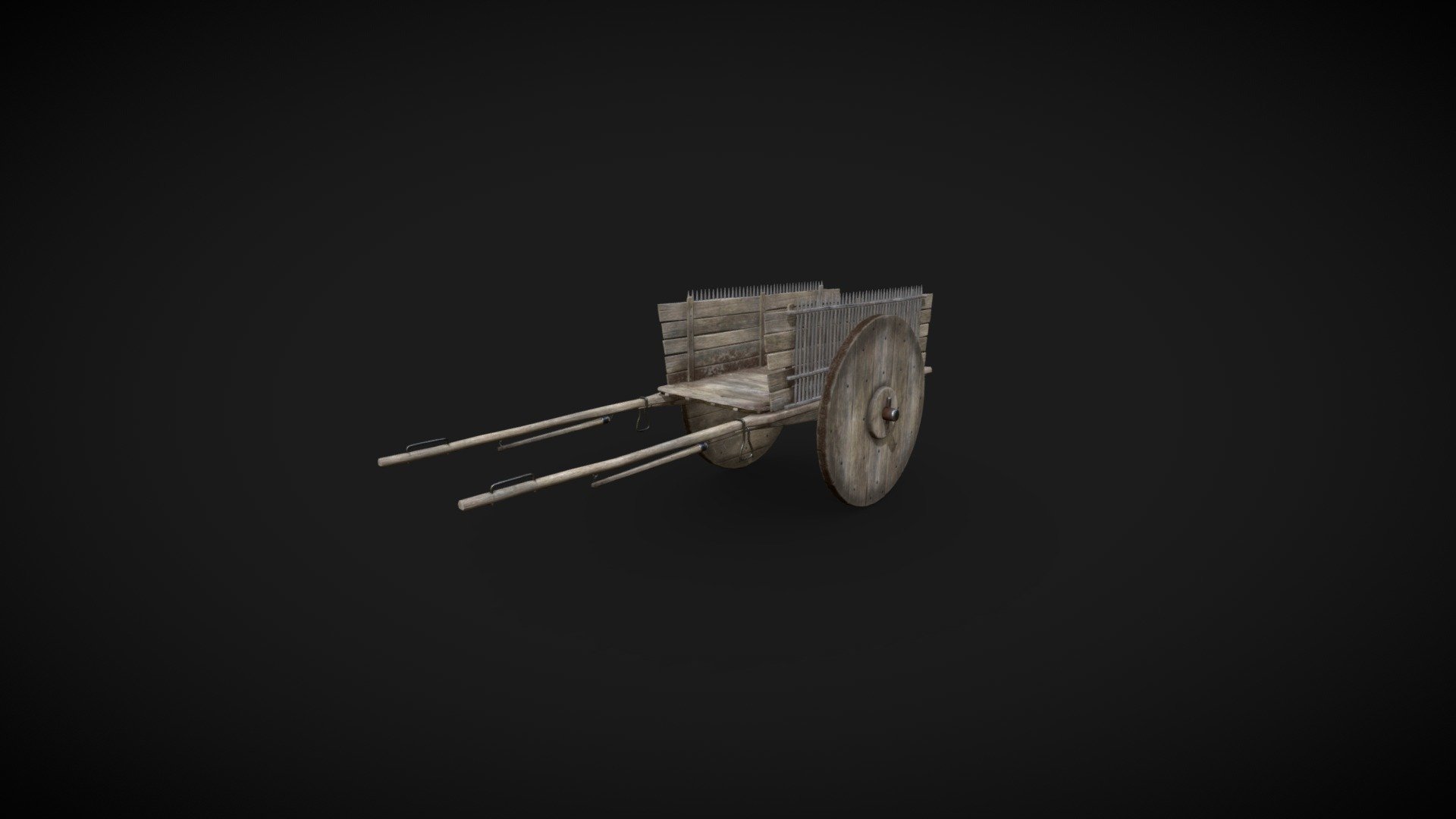 Medieval Cart - 3D model by grinchesku 3d model