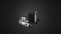 T Truck truck, classic, old, movie, lowpoly, car