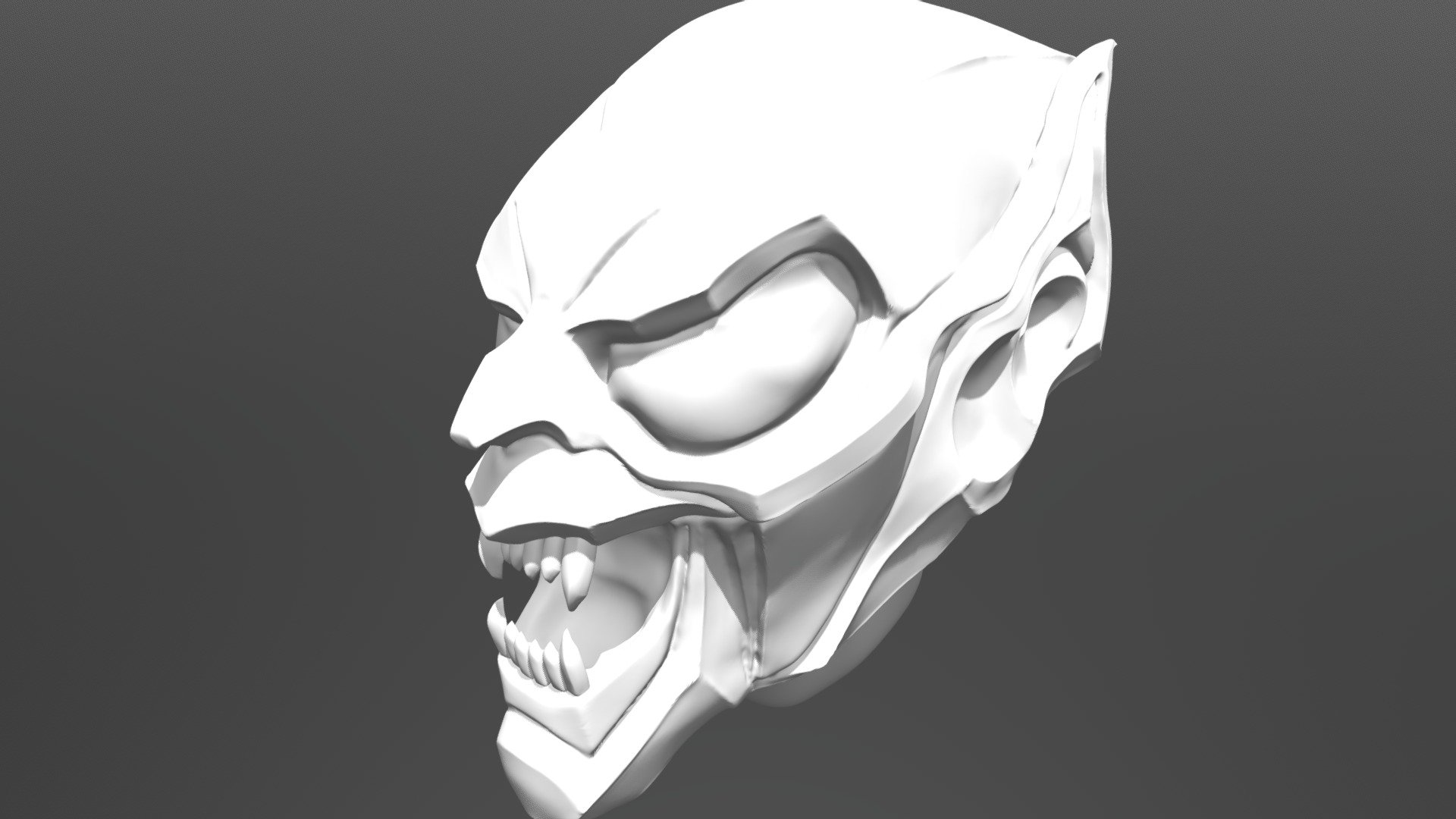 Green goblin mask - Download Free 3D model by gustavogr 3d model