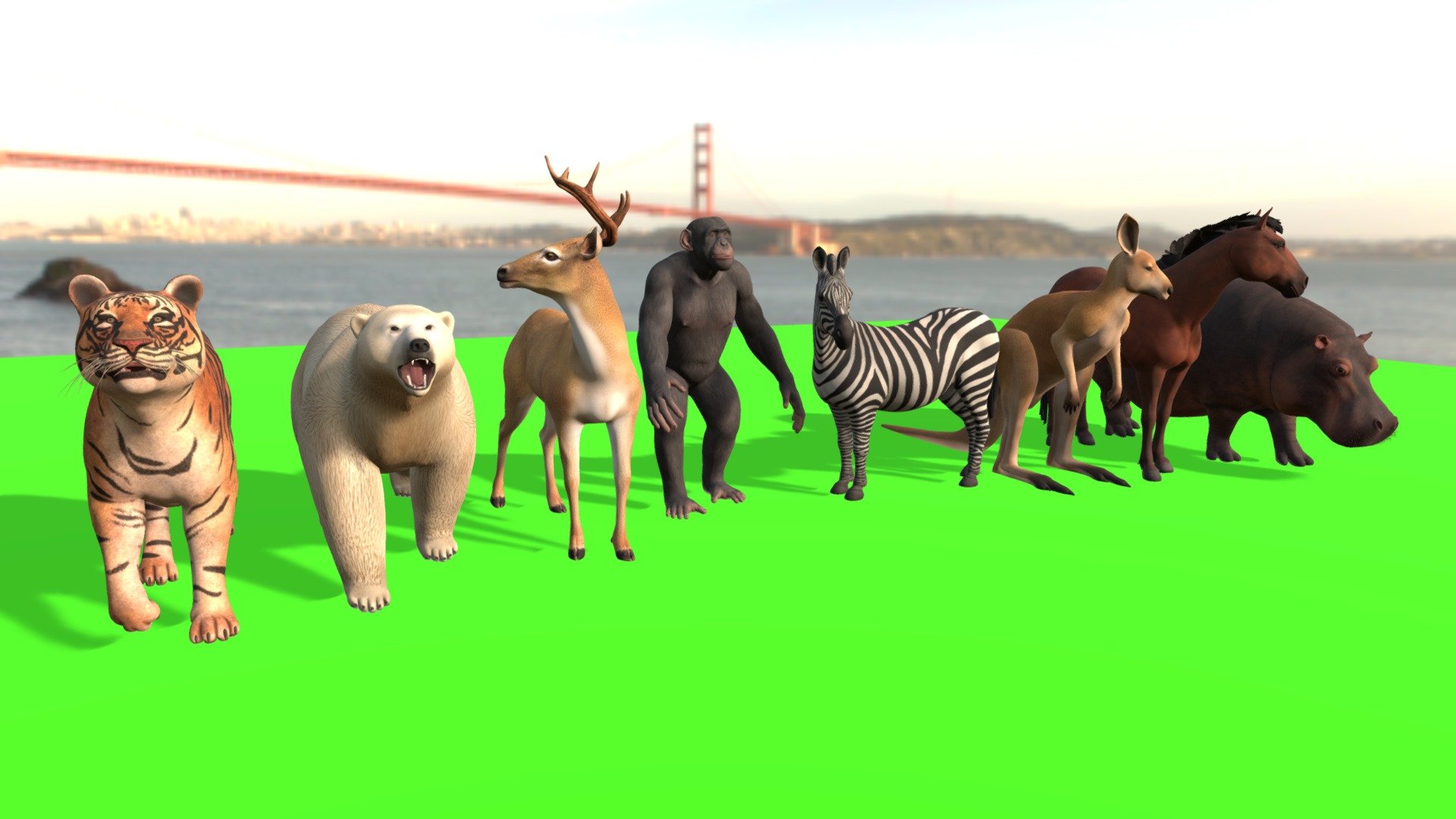 all medium animals - Animals Pack Medium - Download Free 3D model by AIUM2 (@Yapoco) 3d model
