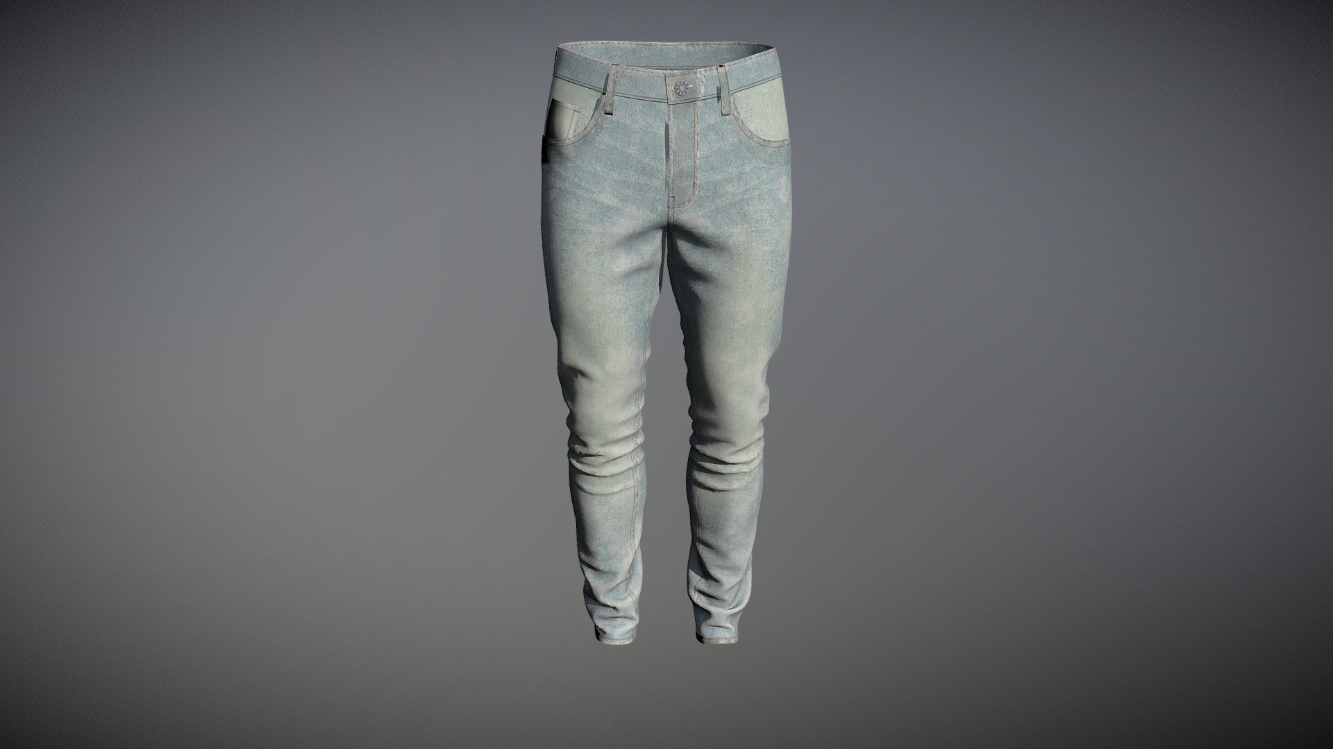 Cloth Title = Men's Casual Denim Pant 

Model = CC4 Kevin 

Pose =  Stand Pose M 

SKU = DG100151 

Product Type = Denim  

Cloth Length = Regular  

Body Fit = Slim Fit 

Occasion = Outerwear 

Waist Rise = Mid Rise 


Our Services:

3D Apparel Design.

OBJ,FBX,GLTF Making with High/Low Poly.

Fabric Digitalization.

Mockup making.

3D Teck Pack.

Pattern Making.

2D Illustration.

Cloth Animation and 360 Spin Video.


Contact us:- 

Email: info@digitalfashionwear.com 

Website: https://digitalfashionwear.com 


We designed all the types of cloth specially focused on product visualization, e-commerce, fitting, and production. 

We will design: 

T-shirts 

Polo shirts 

Hoodies 

Sweatshirt 

Jackets 

Shirts 

TankTops 

Trousers 

Bras 

Underwear 

Blazer 

Aprons 

Leggings 

and All Fashion items. 





Our goal is to make sure what we provide you, meets your demand 3d model