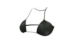 Female Halter Neck Black Bikini Top