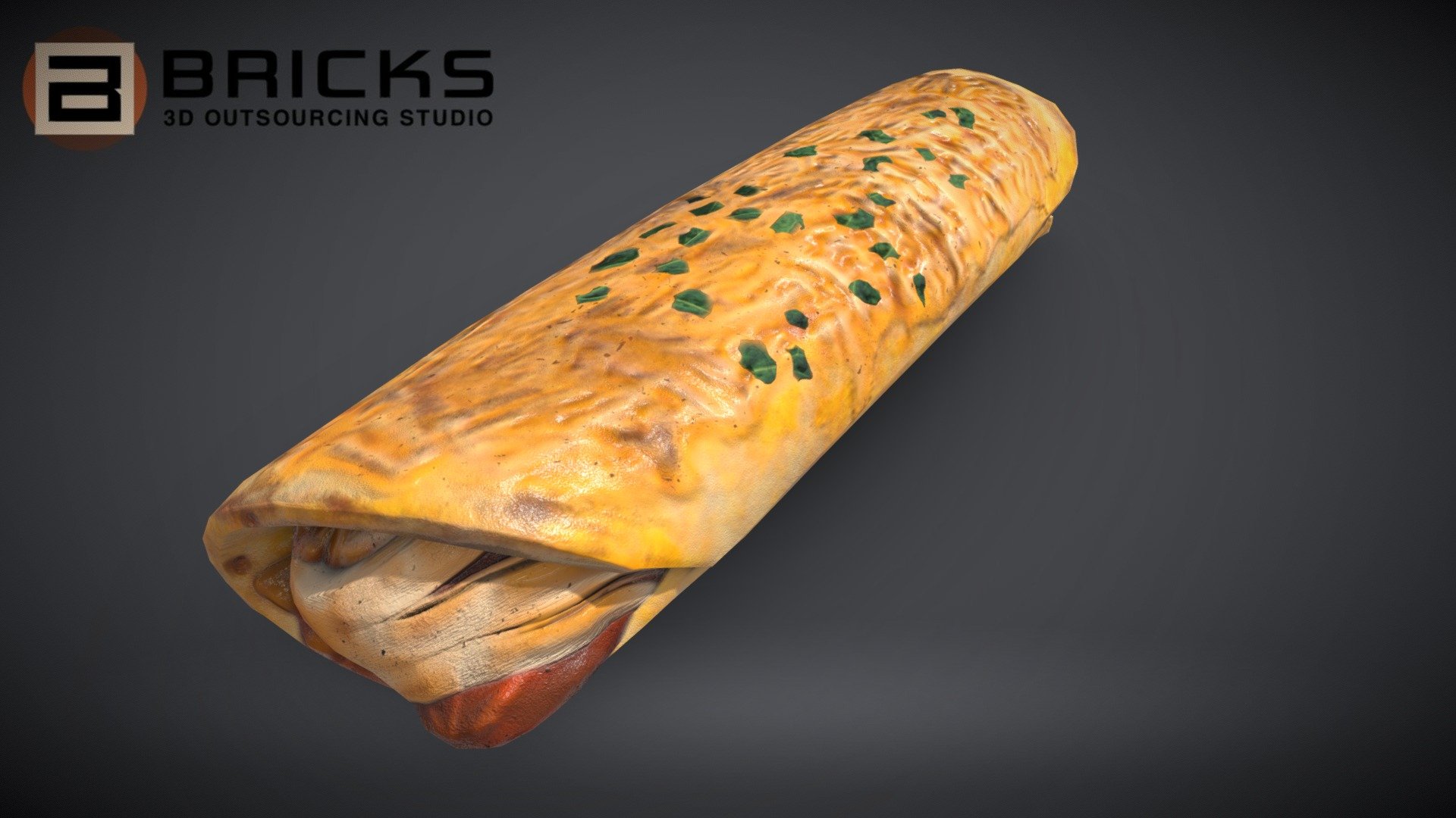 PBR Food Asset:
Chicken Enchilada
Polycount: 962
Vertex count: 571
Texture Size: 2048px x 2048px
Normal: OpenGL

If you need any adjust in file please contact us: team@bricks3dstudio.com

Hire us: tringuyen@bricks3dstudio.com
Here is us: https://www.bricks3dstudio.com/
        https://www.artstation.com/bricksstudio
        https://www.facebook.com/Bricks3dstudio/
        https://www.linkedin.com/in/bricks-studio-b10462252/ - Chicken Enchilada - Buy Royalty Free 3D model by Bricks Studio (@bricks3dstudio) 3d model