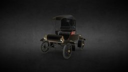 (Mid-poly) Oldsmobile Curved Dash (1901) curved, dash, mid-poly, oldsmobile, vintagecar, 1901, blender