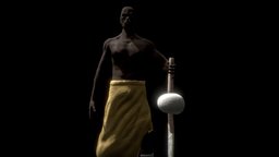 African Man body, africa, african, character, man, rigged