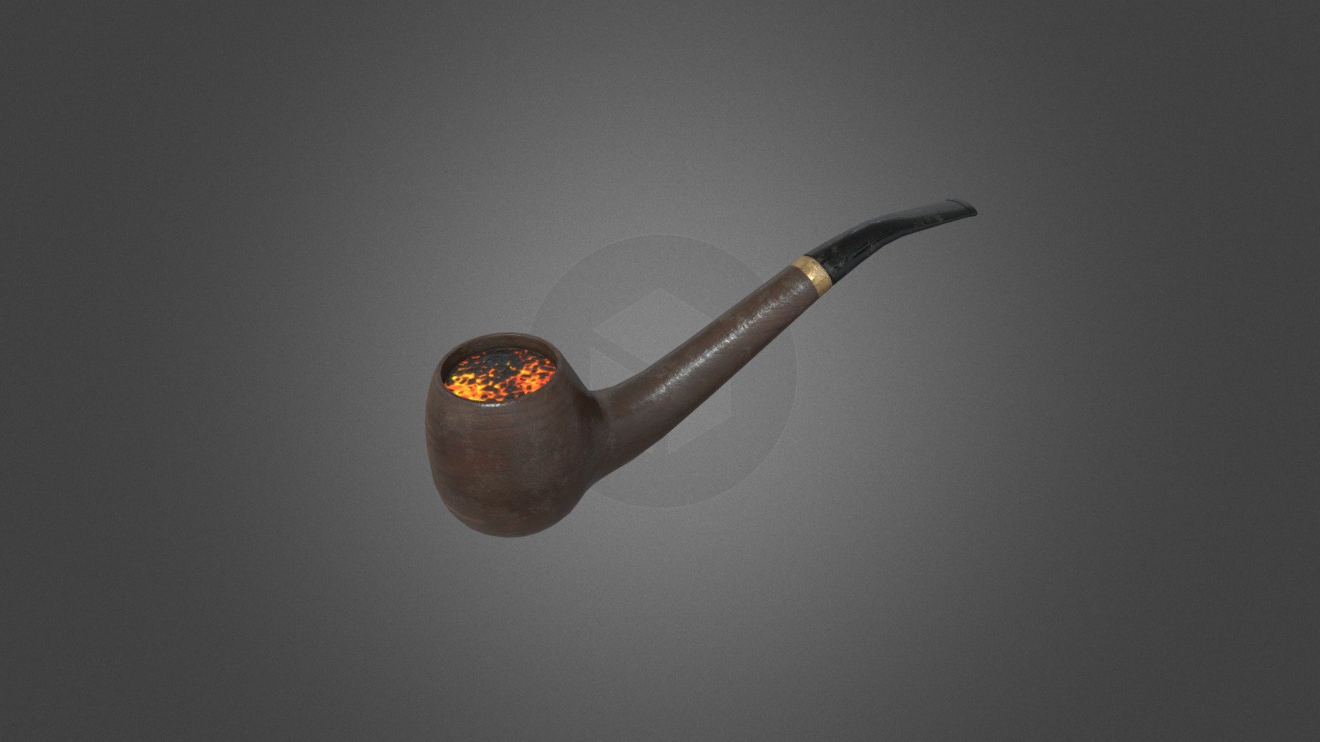 low poly smoking pipe - Smoking_pipe - 3D model by sachin kumar (@kayozz) 3d model