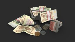Money Loot lod, coin, set, soviet, money, unreal, buck, realtime, saving, coins, currency, dollar, bank, loot, props, rubble, realistic, game-ready, eevee, cash, ue4, unrealengine, unrealengine4, dollars, game-asset, props-assets, soviet-union, economy, looting, banknote, unity, unity3d, asset, game, blender, pbr, blender3d, usa, ue5