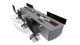 Studio Desk 8 Bay system, studio, desk, recording, furniture, professional, monitoring