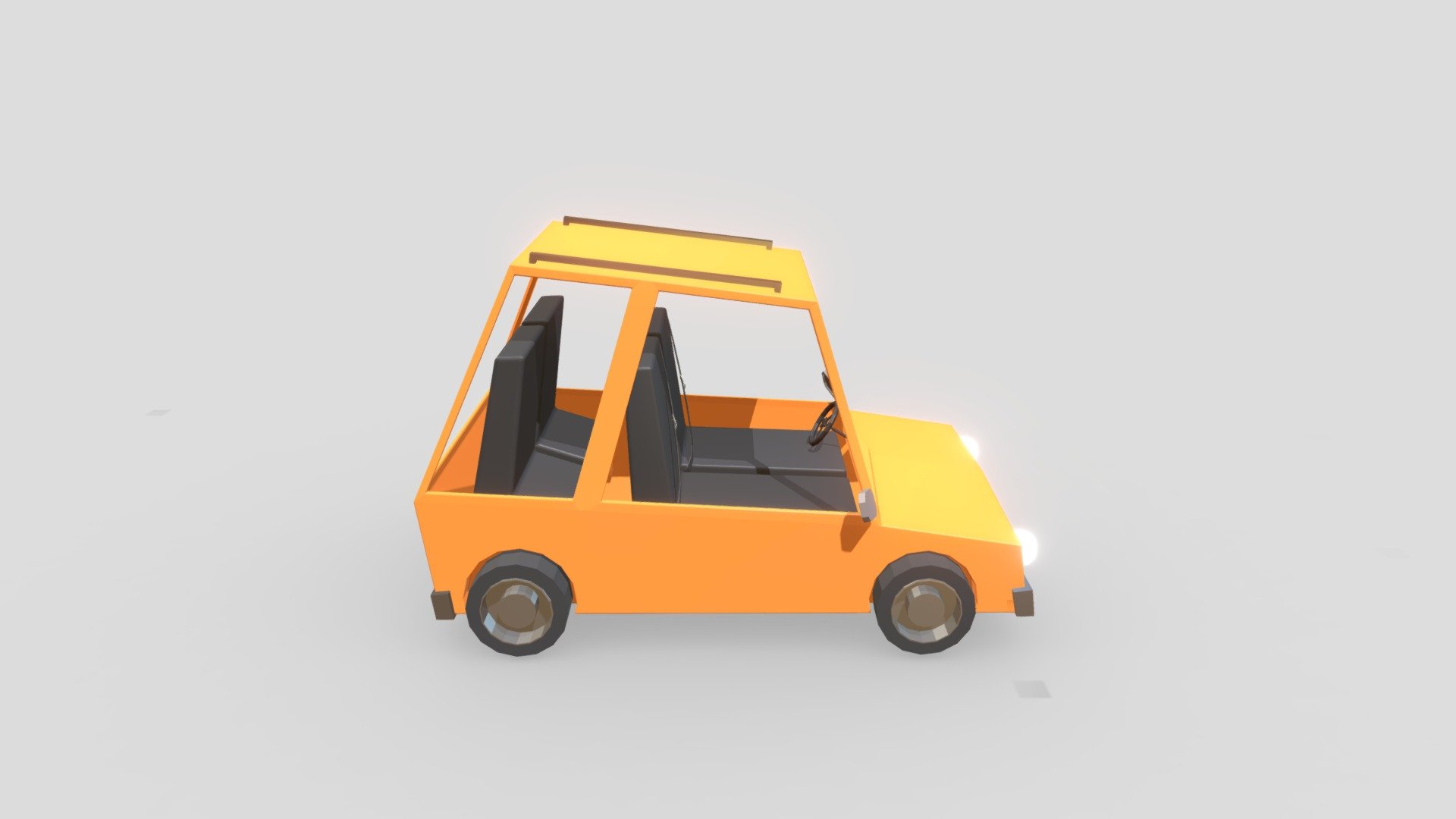 Lowpoly 3D car - Lowpoly Car - Download Free 3D model by Samurai (@Turzoo) 3d model
