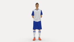 Soccer Player 1114-3 style, football, people, miniatures, realistic, footballer, character, 3dprint, model, man, sport
