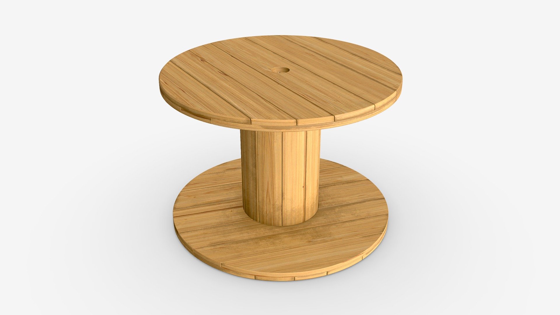 Cable reel table - Buy Royalty Free 3D model by HQ3DMOD (@AivisAstics) 3d model