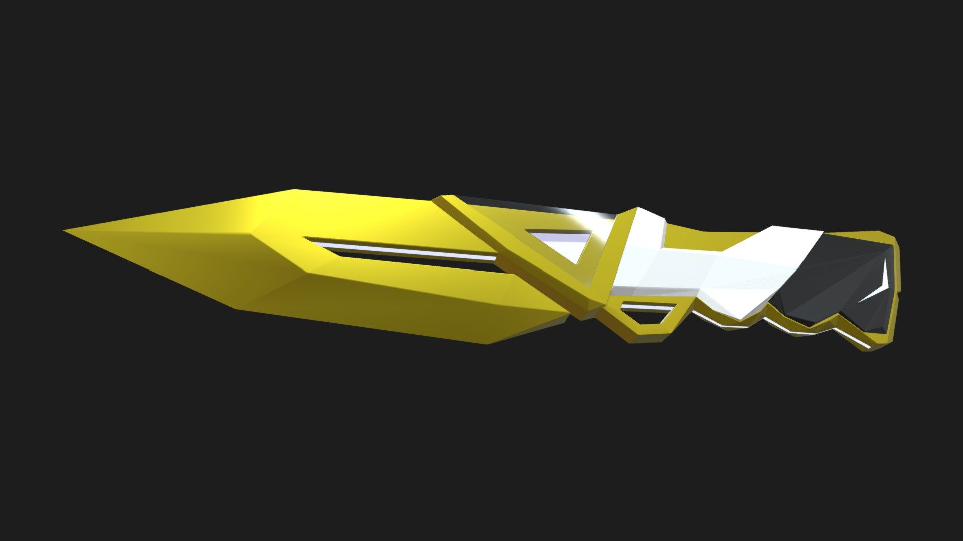 Valorant inspired knife 3d model