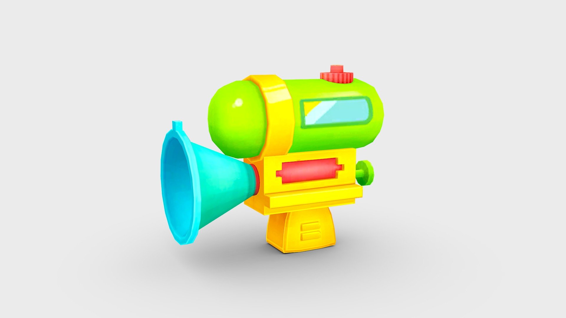Cartoon toy water gun - Cartoon toy water gun - Buy Royalty Free 3D model by ler_cartoon (@lerrrrr) 3d model