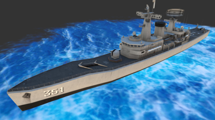 KRI Ahmad Yani is a frigate-class ships Served as patrol fleet with the capability of surface anti-ship, anti-submarine and anti-aircraft 3d model