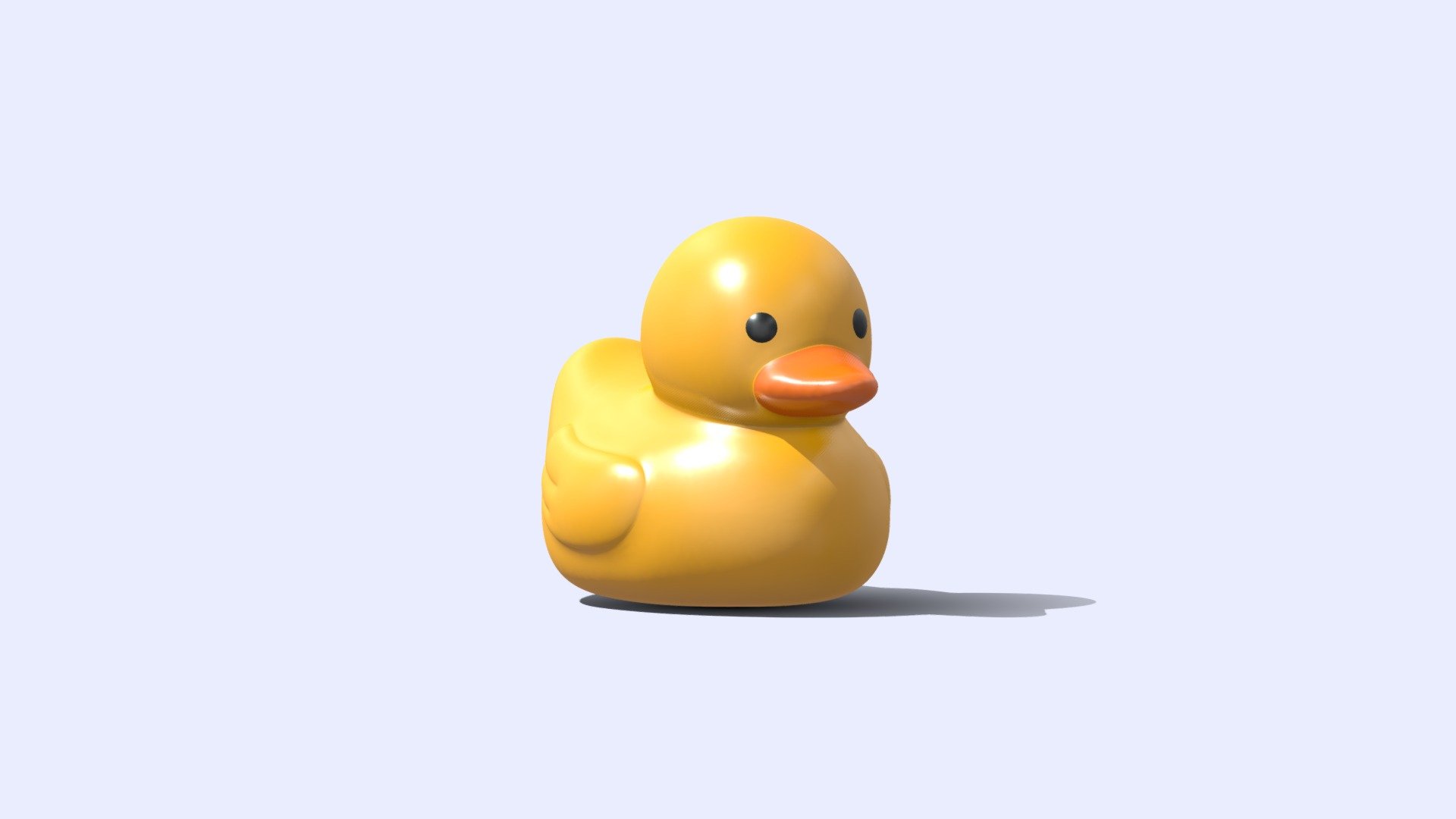 Isn't he a very cute duckling? - Rubber Duck - 3D model by VFVince 3d model