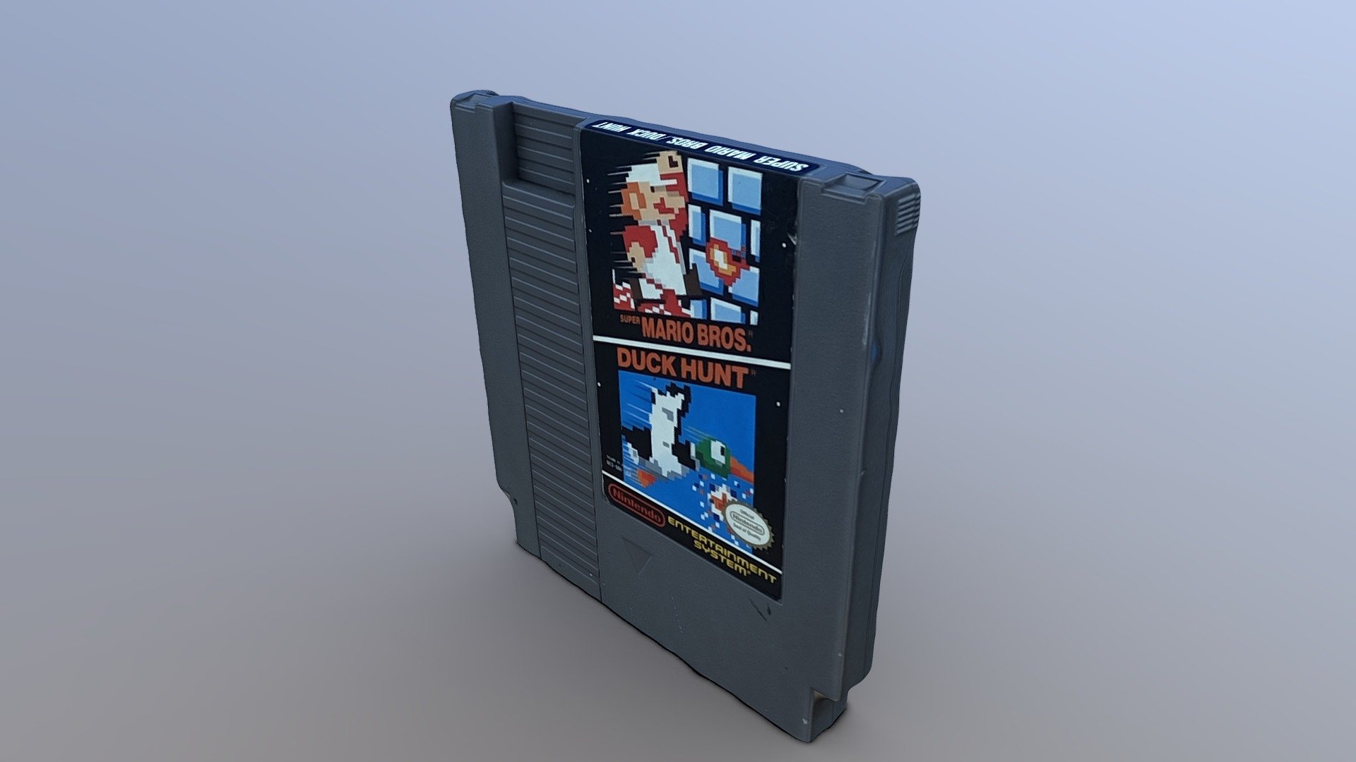 Created using photogrammetry for the Vintage Video museum
Classic Nintendo entertainment system game super mario bros/duck hunt

vintagevideomuseum.com

Scan By austin Beaulier
Austinbeaulier.com - Super Mario Bros. / Duck Hunt NES Cartridge - Download Free 3D model by Austin Beaulier (@Austin.Beaulier) 3d model